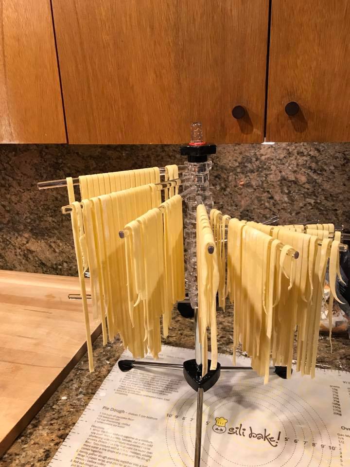 Freshly made fettuccine…