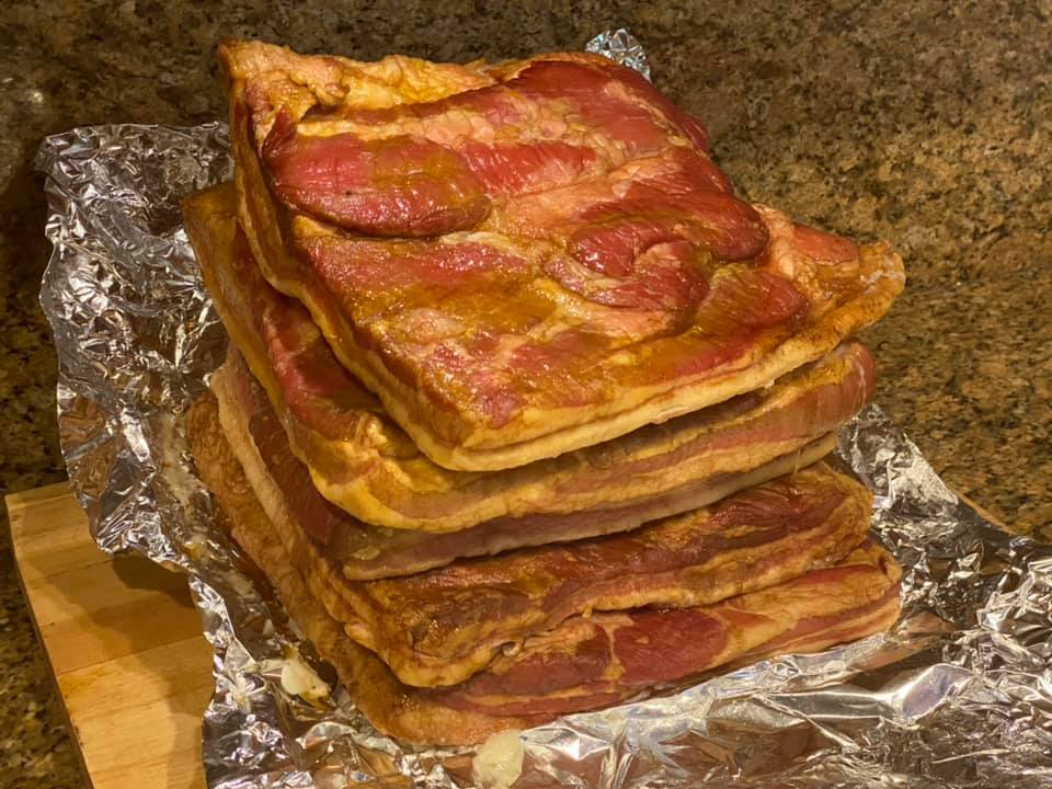 The bacon came out great