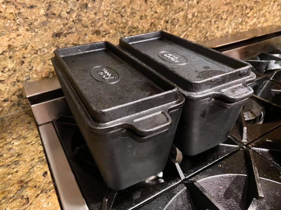 My cast iron bread pans with lid