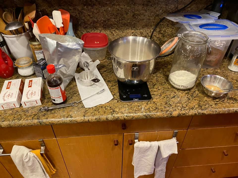 Prep step 3: boterkoeken (large butter cookie…