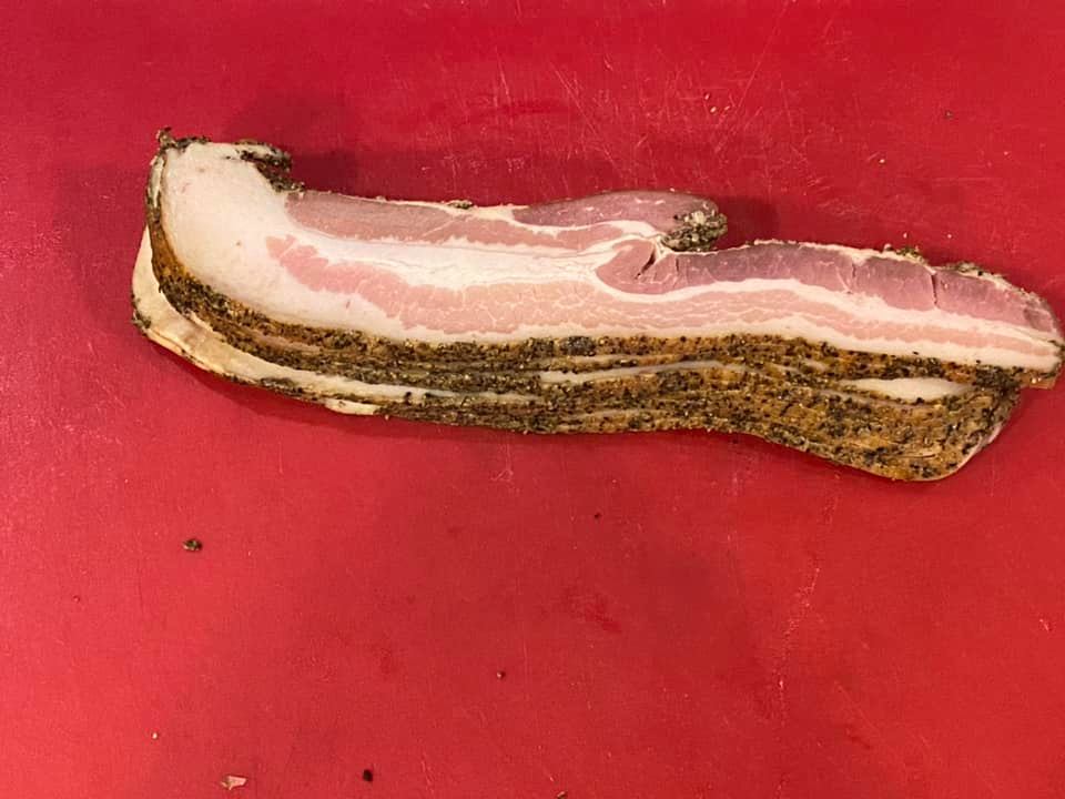 Bourbon (Woodford Reserve) Bacon Butter preparation for the turkey