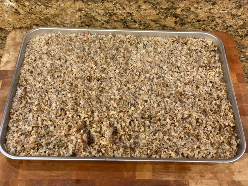Pulled the wild rice from the steam oven