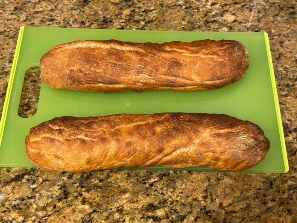 Sourdough baguettes