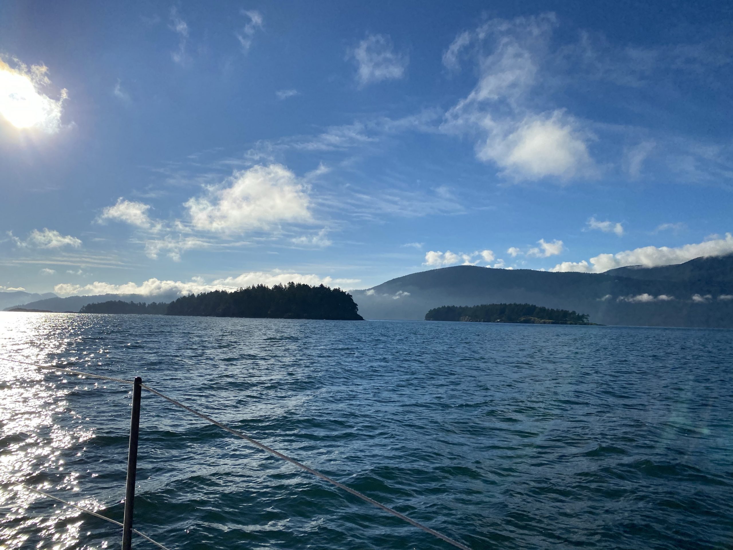 Orcas Island, the Barnes islands, and the Sisters